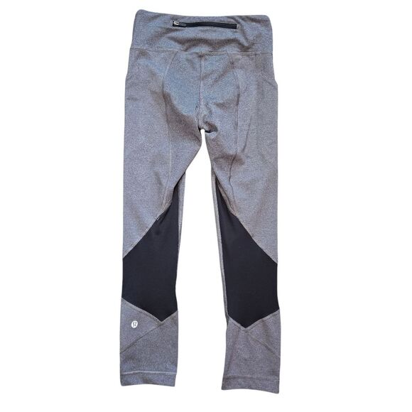 Lululemon Pace Rival Crop 22" - Heathered Black - Picture 6 of 12